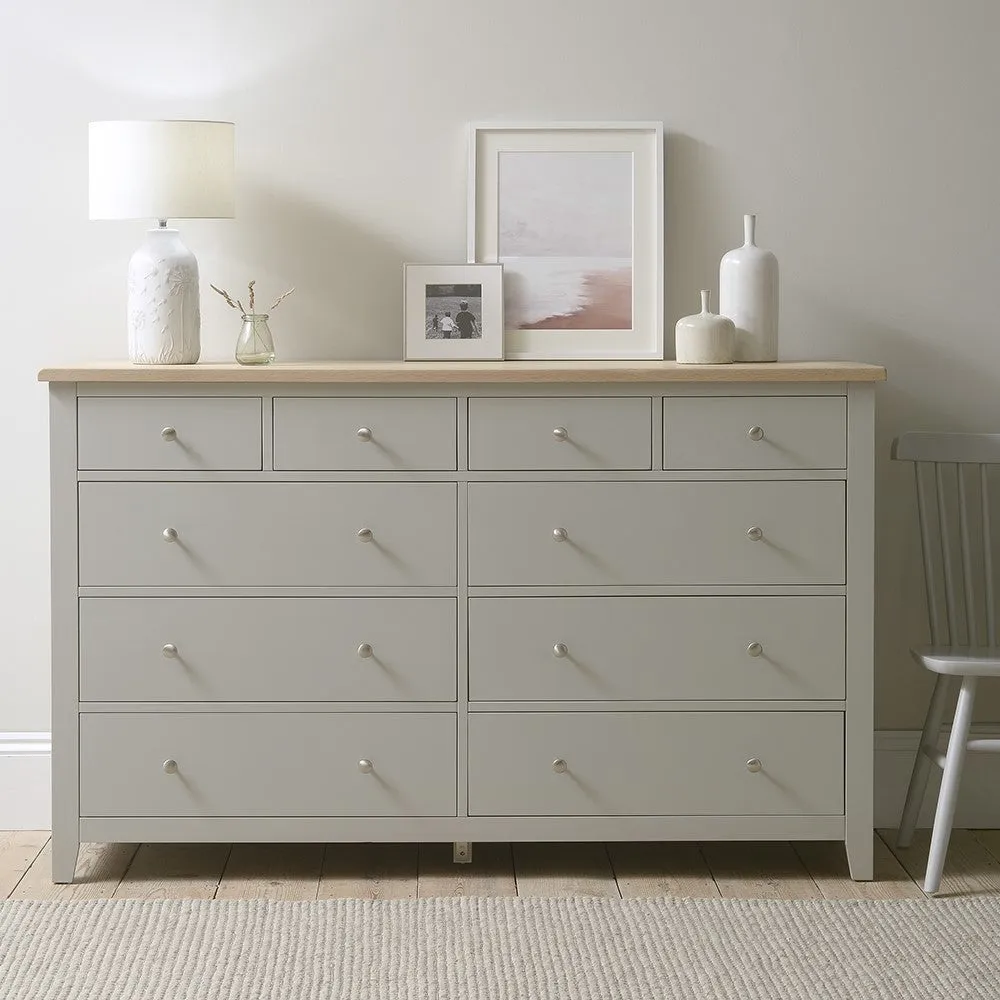 10 Drawer Chest - Dove Grey