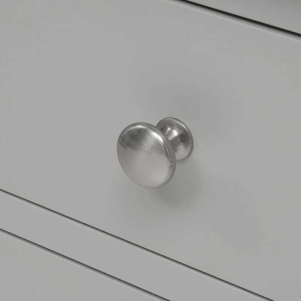 3 Drawer Bedside Table - Dove Grey, Oak