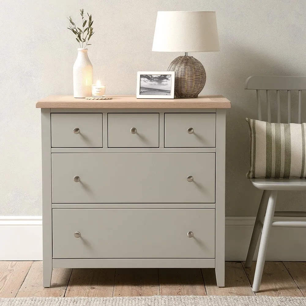5 Drawer Chest - Dove Grey