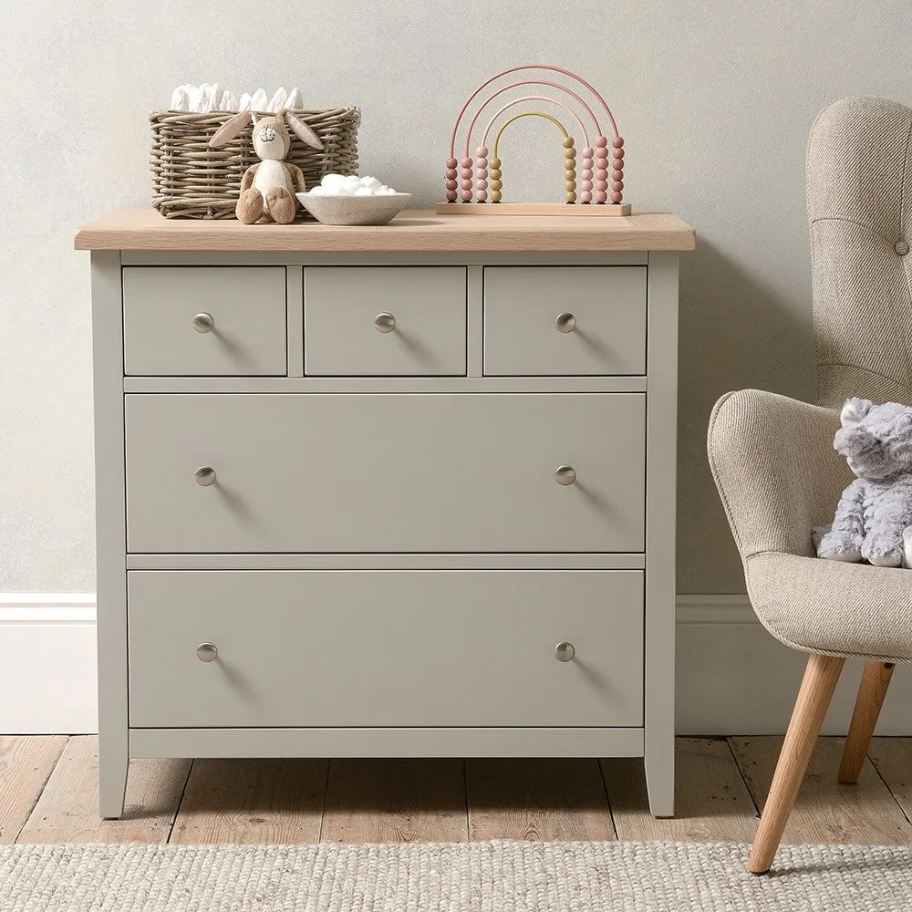 5 Drawer Chest - Dove Grey