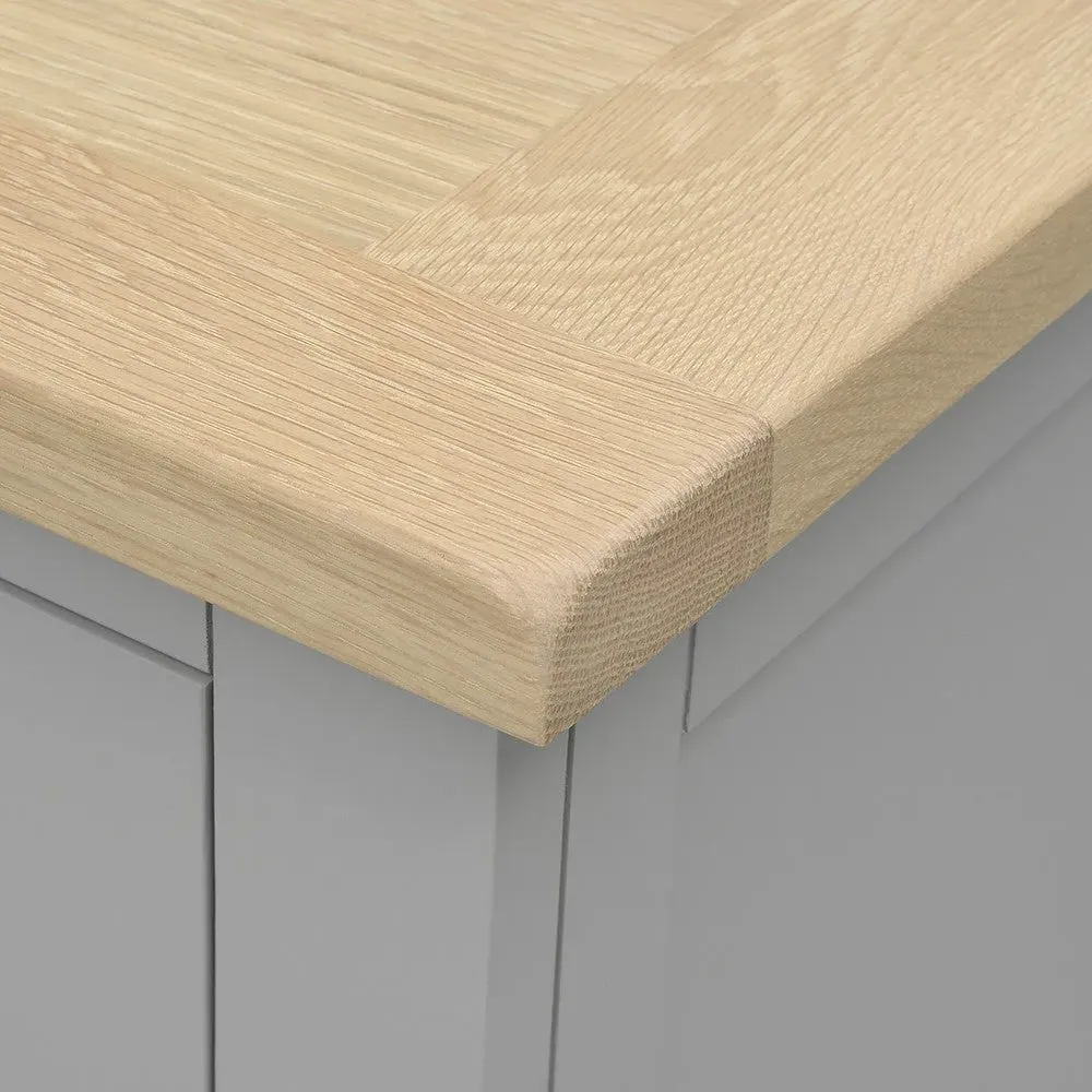 5 Drawer Chest - Dove Grey, Oak