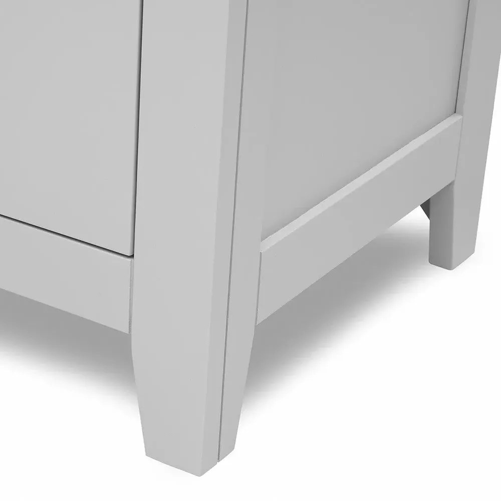 5 Drawer Chest - Dove Grey, Oak
