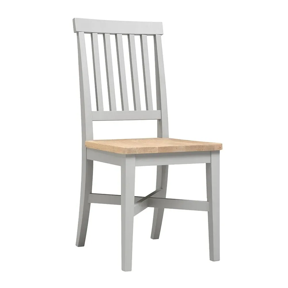 6-10 Seater Extending Dining Table and 6 Chairs - Grey, Oak