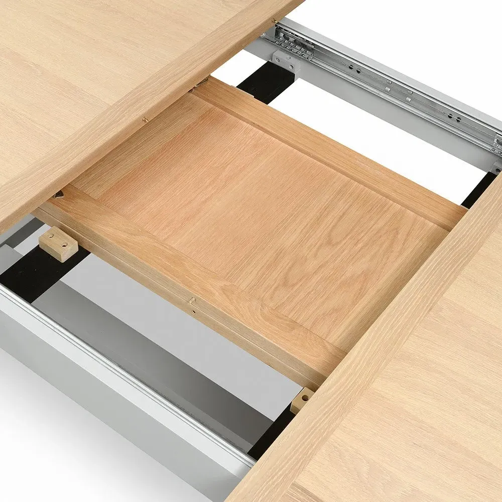 6-10 Seater Extending Dining Table - Grey, Oak