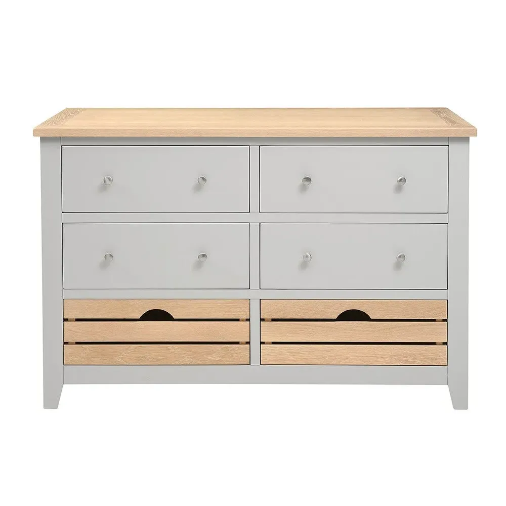 Breakfast Bar Island and Stools Set - Dove Grey