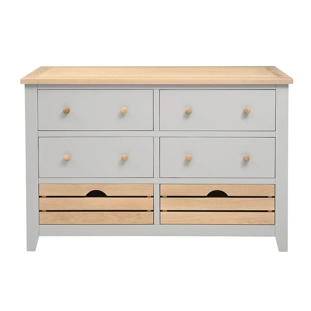 Breakfast Bar Island and Stools Set - Dove Grey