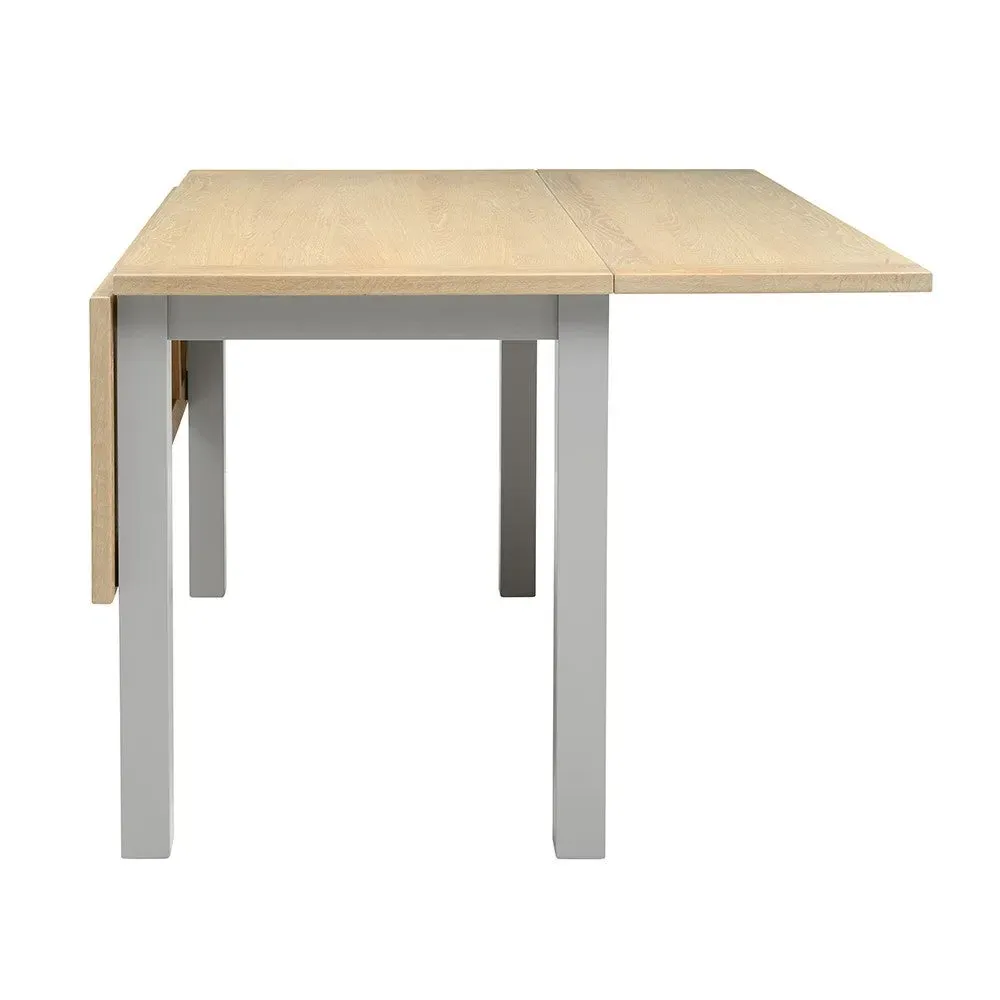 Chester 2-6 Seater Extending Drop Leaf Table - Dove Grey