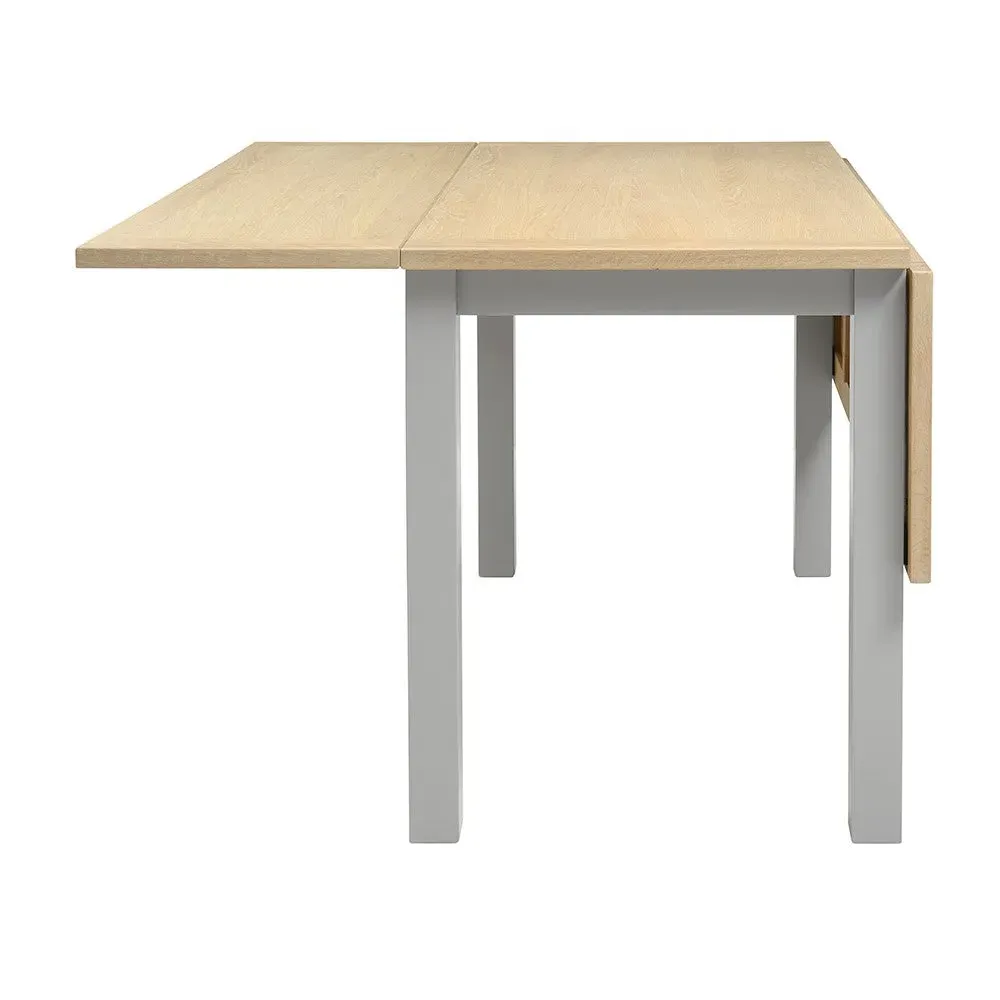 Chester 2-6 Seater Extending Drop Leaf Table - Dove Grey