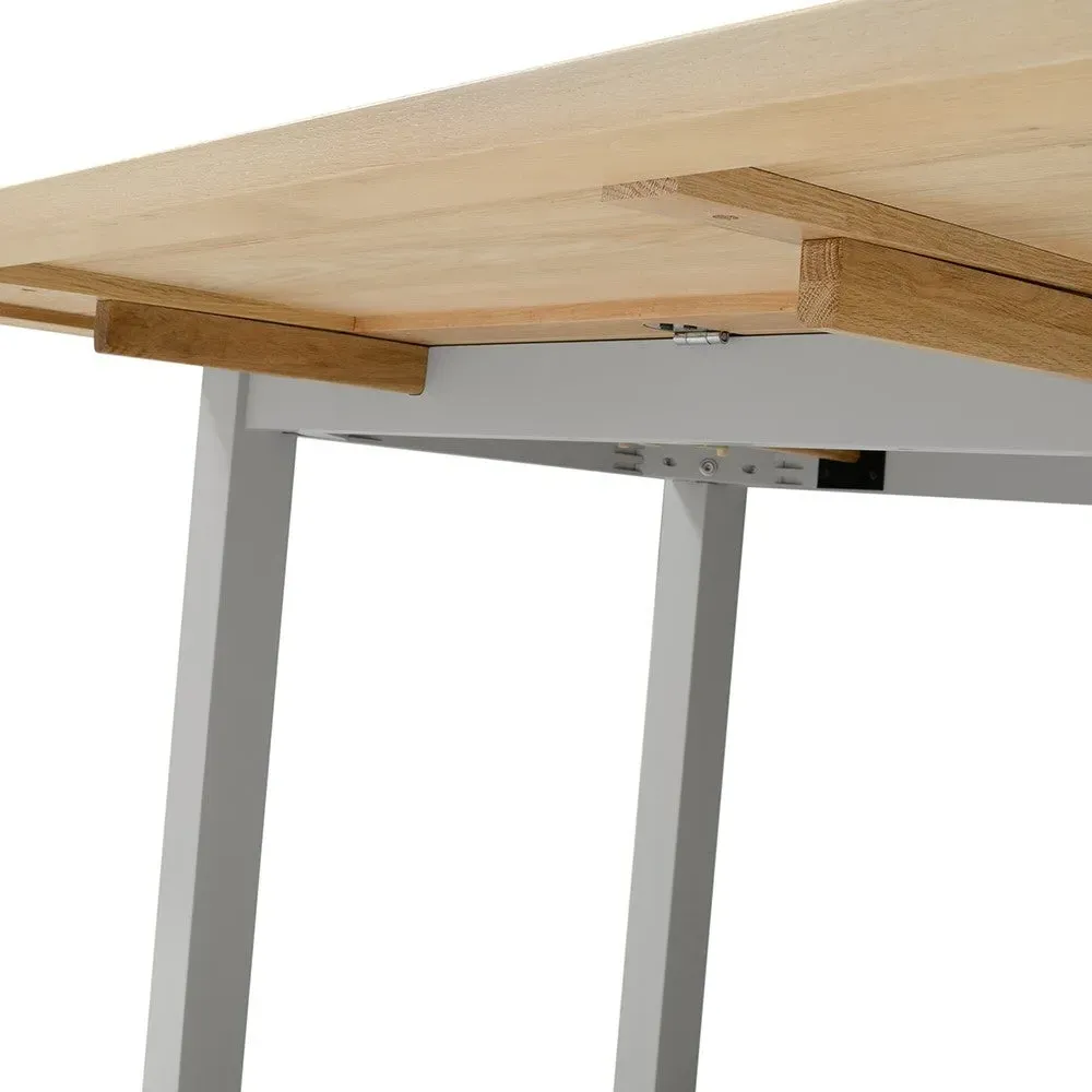 Chester 2-6 Seater Extending Drop Leaf Table - Dove Grey