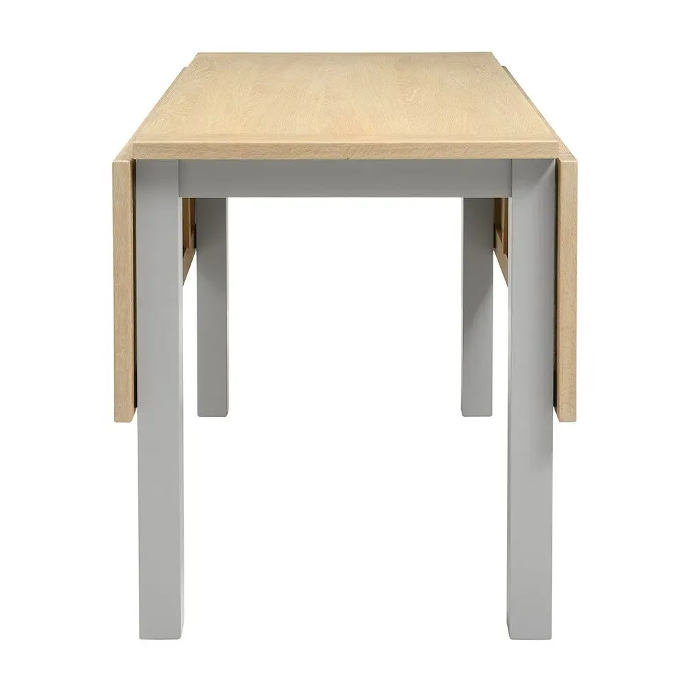 Chester 2-6 Seater Extending Drop Leaf Table - Dove Grey image