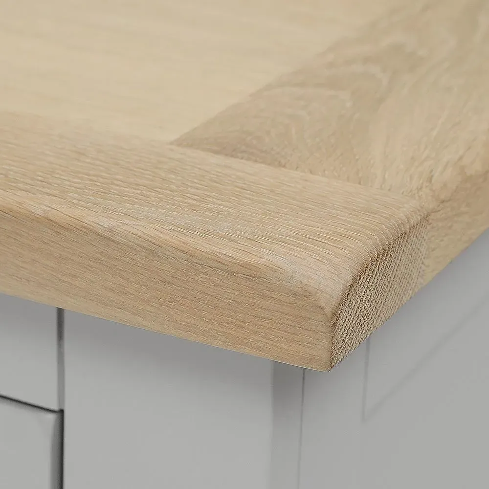 Chester 2 Drawer Filing Cabinet - Dove Grey, Oak