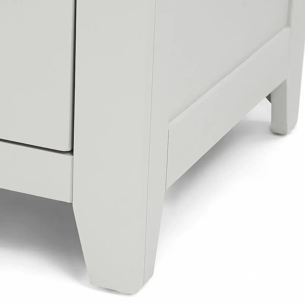 Chester 2 Drawer Filing Cabinet - Dove Grey, Oak