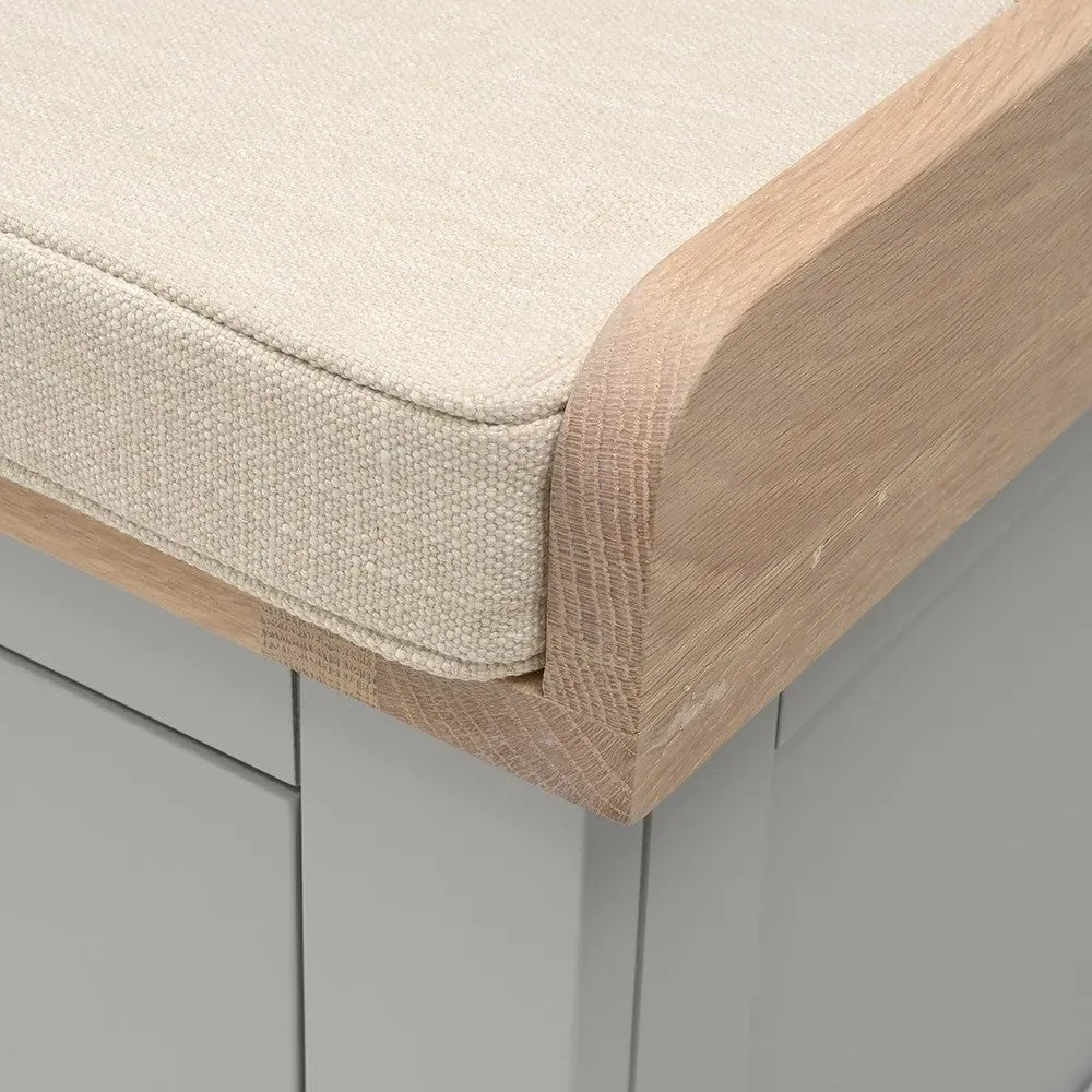 Chester 3 Drawer Shoe Bench - Dove Grey