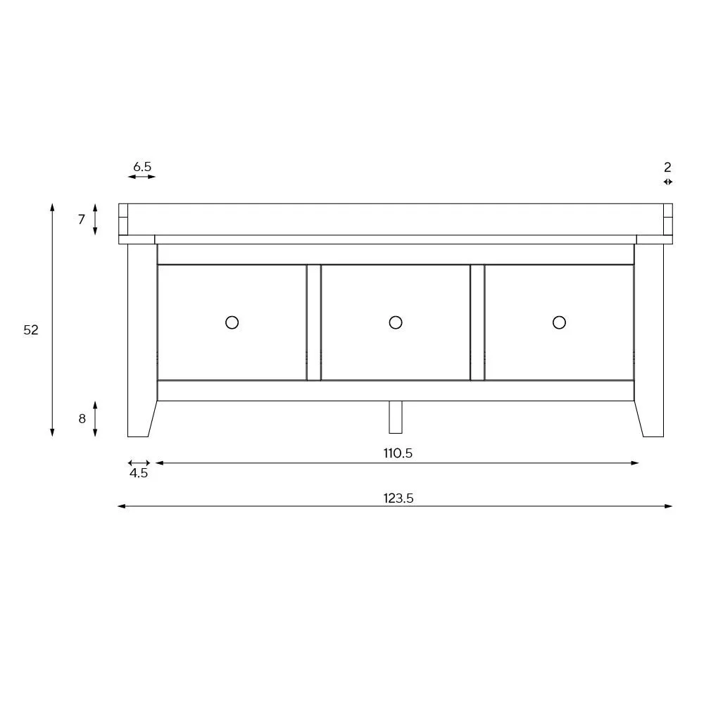 Chester 3 Drawer Shoe Bench - Dove Grey