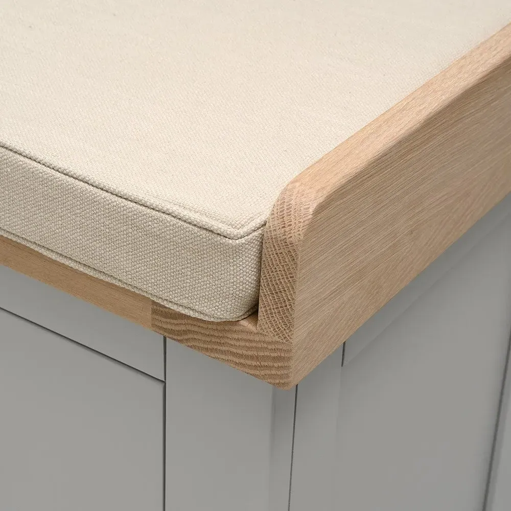 Chester 4 Drawer Shoe Bench - Dove Grey