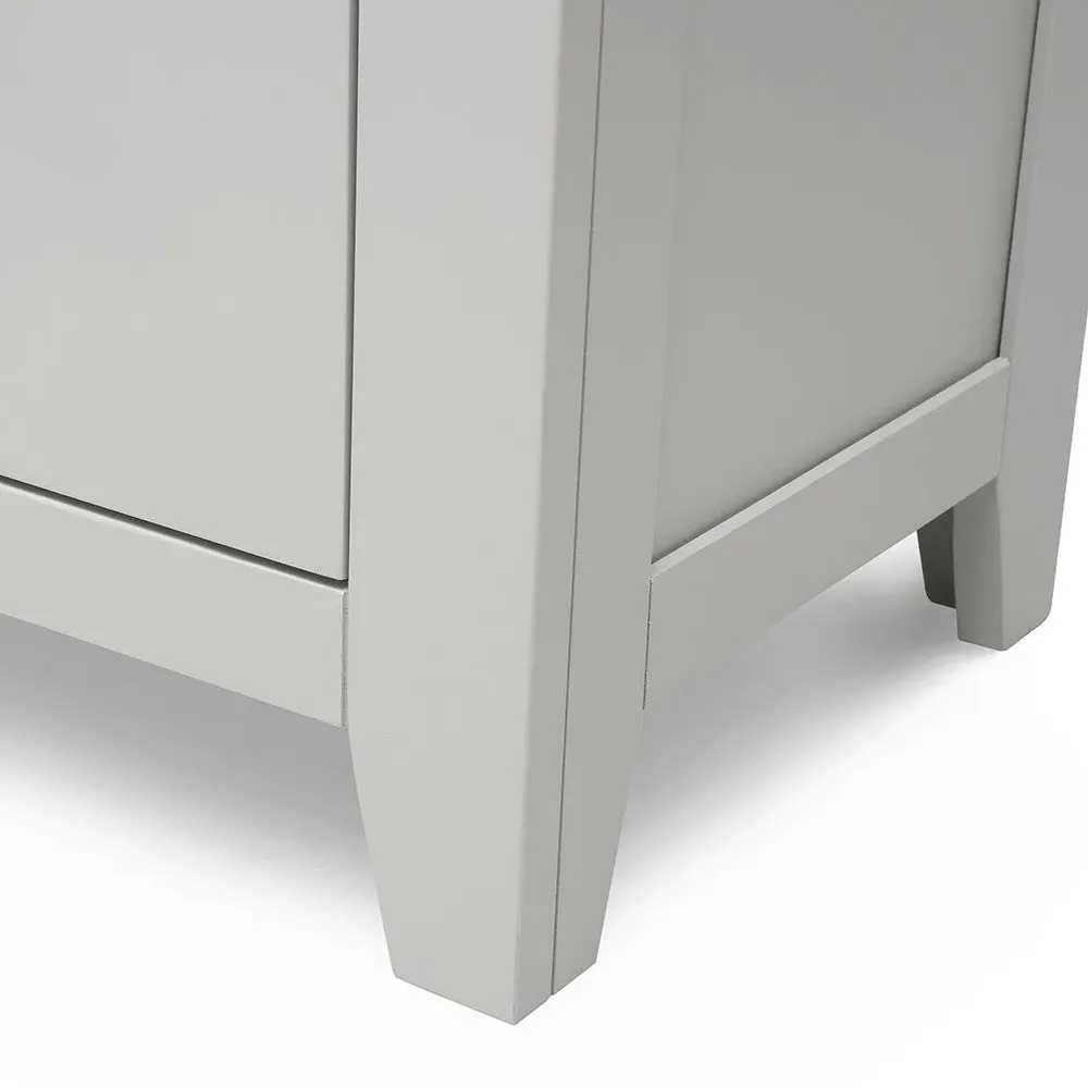Chester 4 Drawer Shoe Bench - Dove Grey