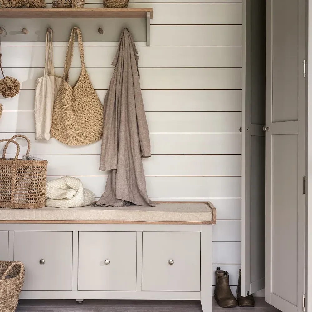 Chester 4 Drawer Shoe Bench - Dove Grey