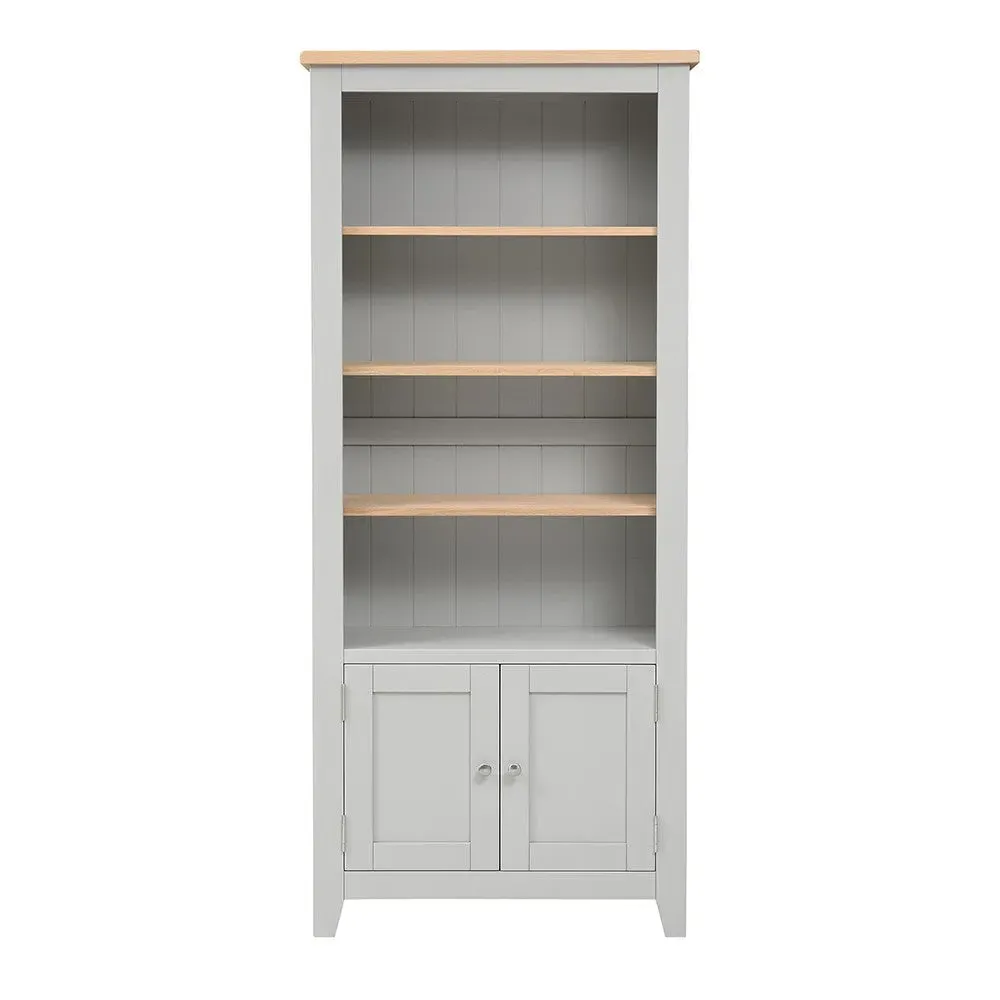 Chester Alcove Display Cabinet - Dove Grey