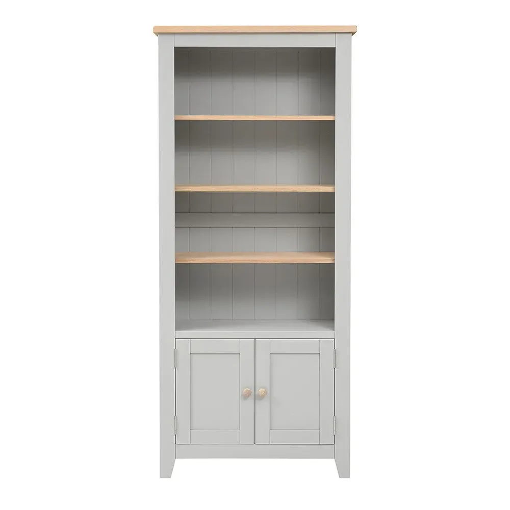 Chester Alcove Display Cabinet - Dove Grey