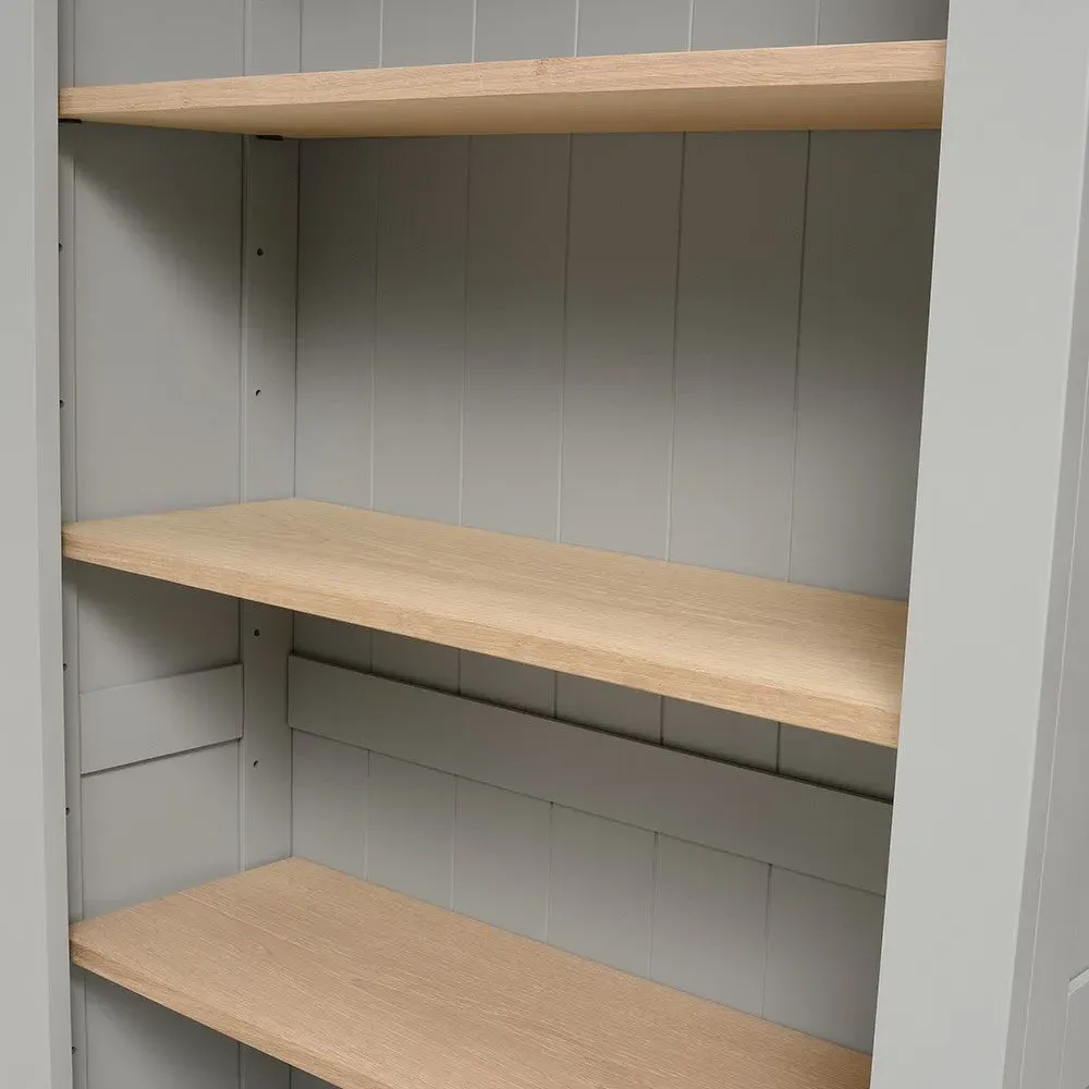 Chester Alcove Display Cabinet - Dove Grey