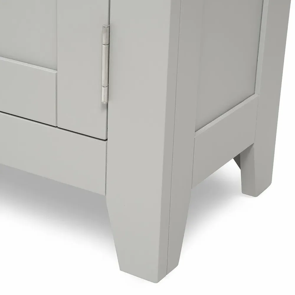 Chester Alcove Display Cabinet - Dove Grey