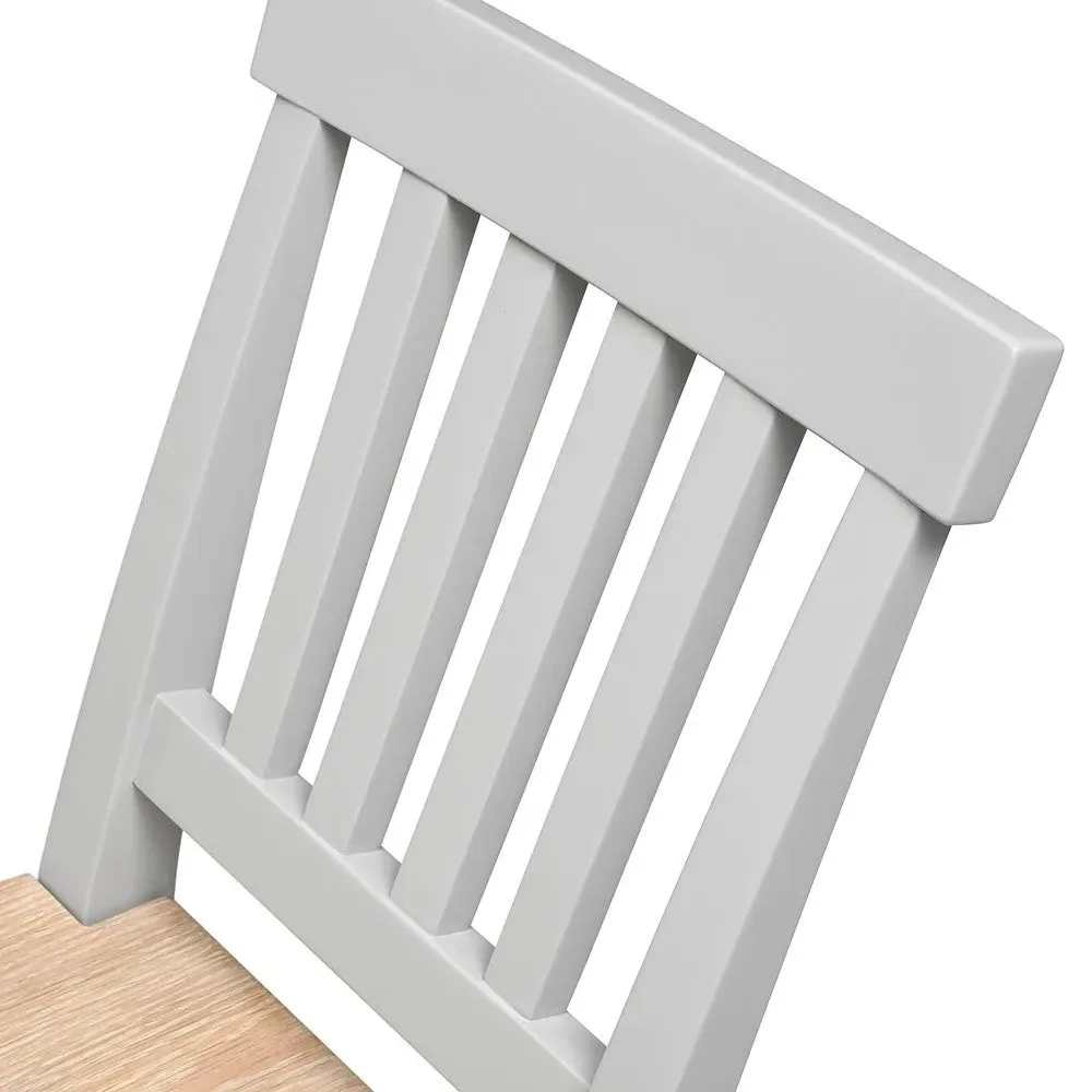 Chester Bar Stool - Dove Grey, Oak