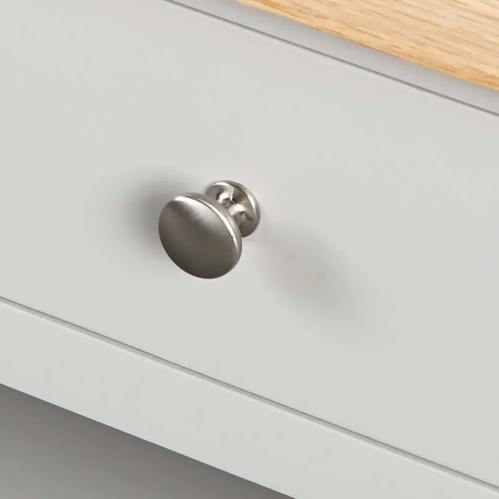 Chester Coffee Table with Drawers - Dove Grey, Oak