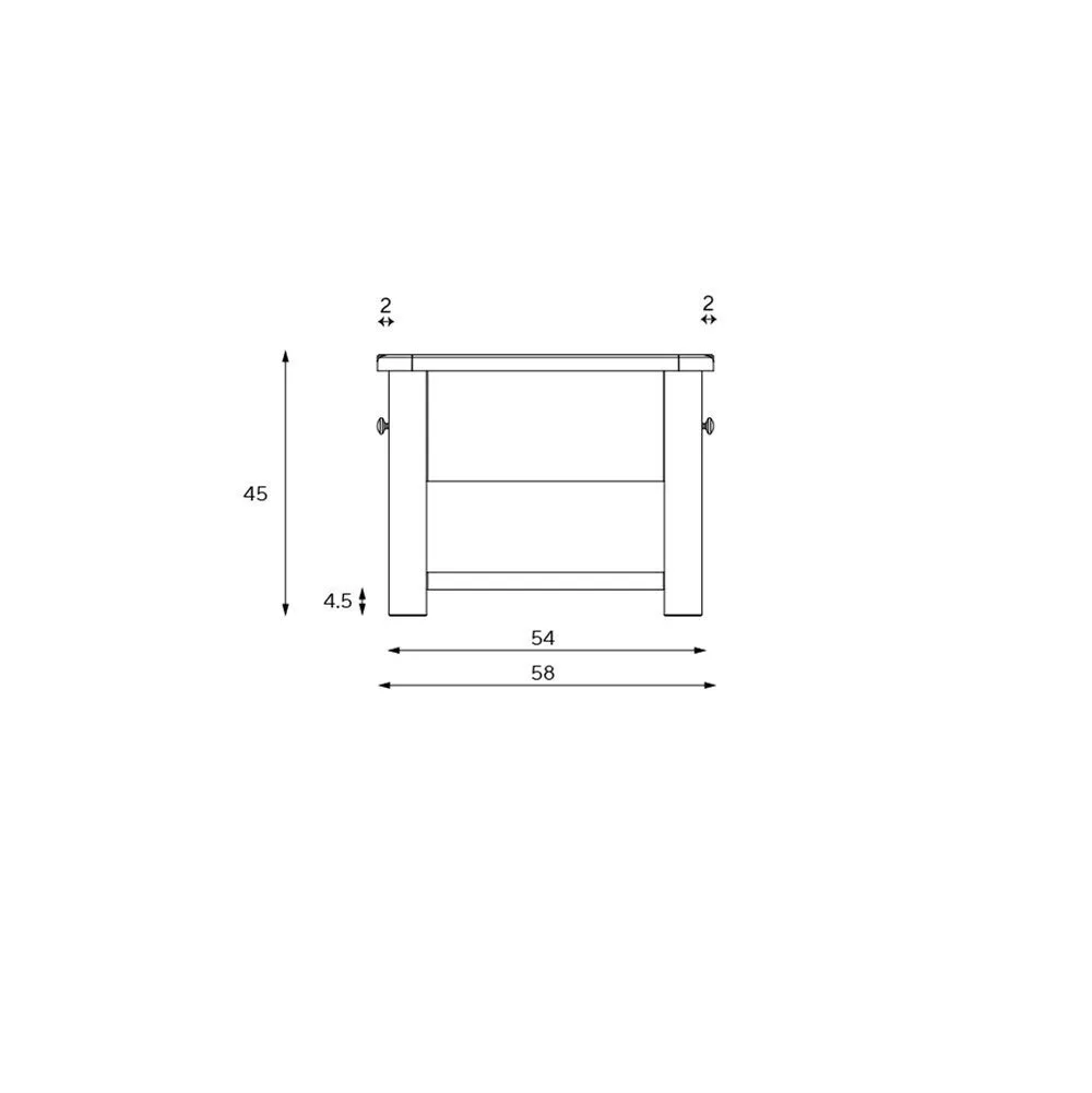 Chester Coffee Table with Drawers - Dove Grey, Oak