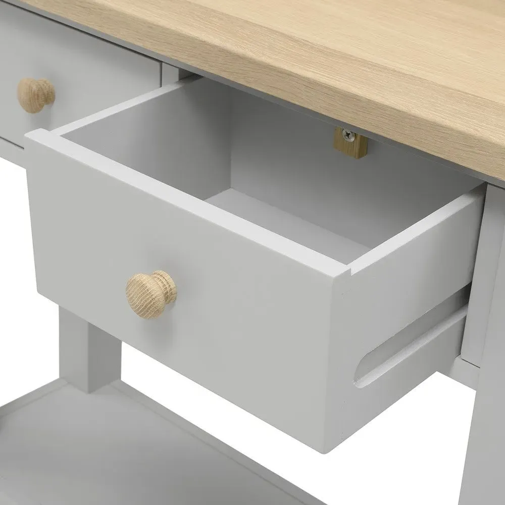 Chester Console Table with Storage - Dove Grey