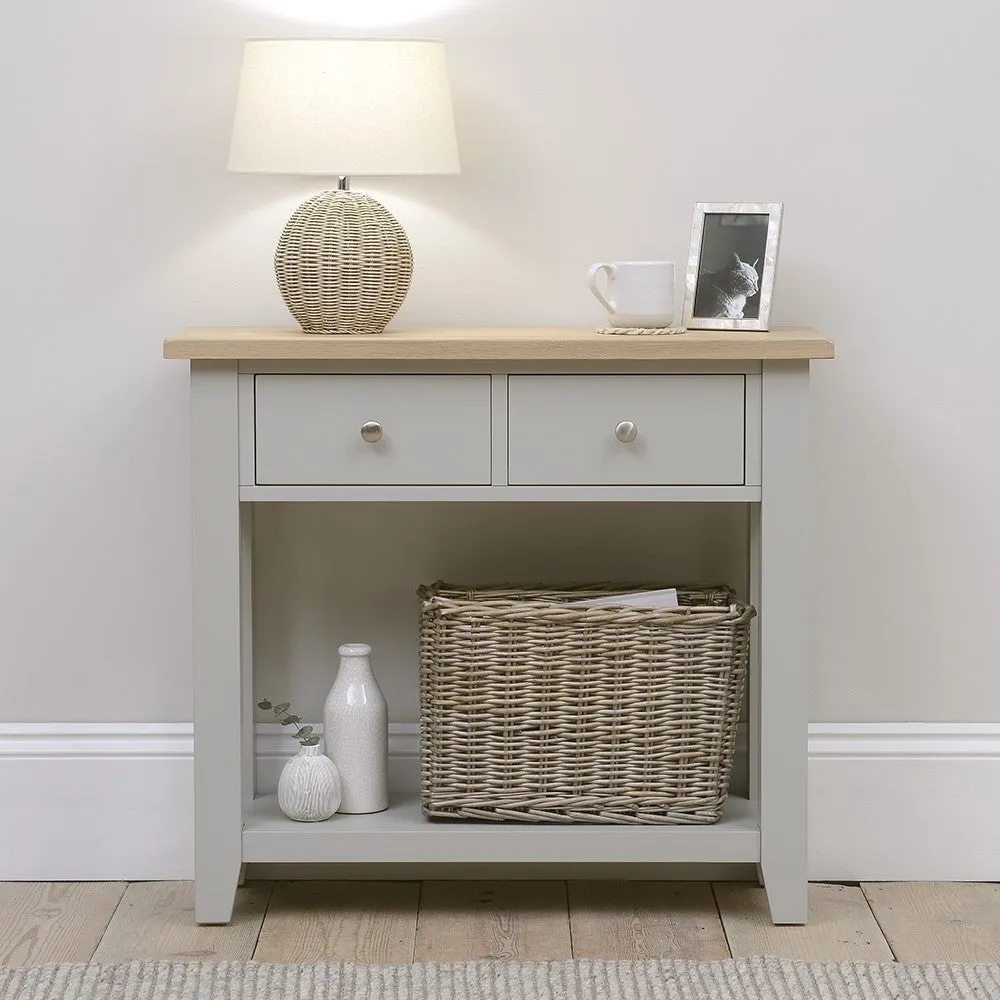 Chester Console Table with Storage - Dove Grey