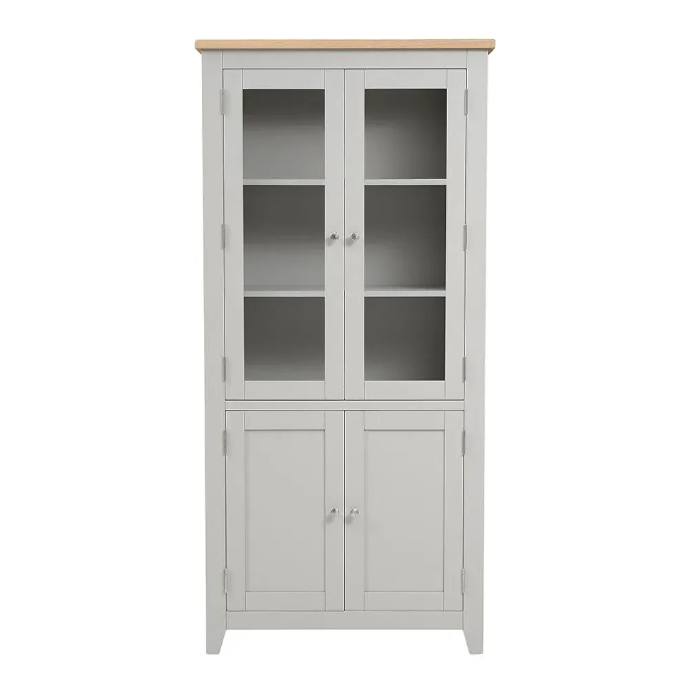 Chester Display Cabinet - Dove Grey