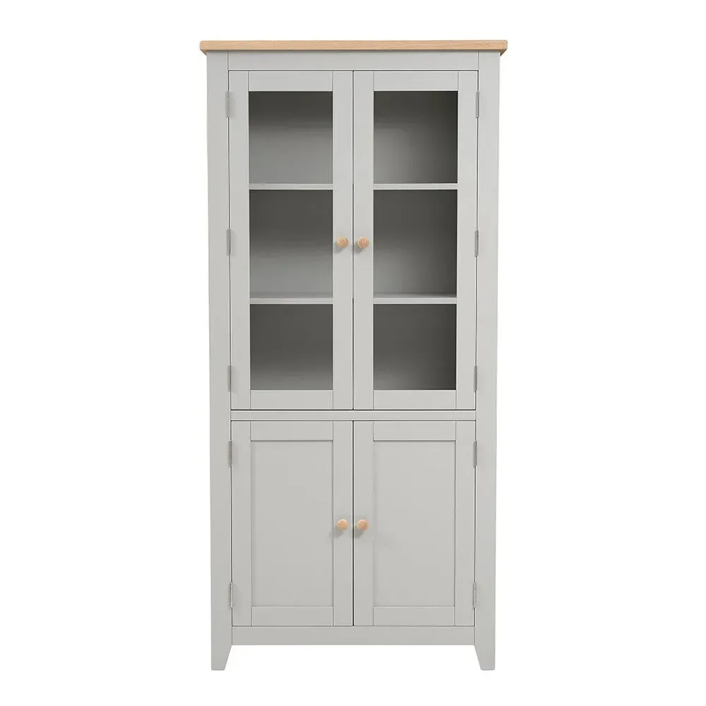 Chester Display Cabinet - Dove Grey