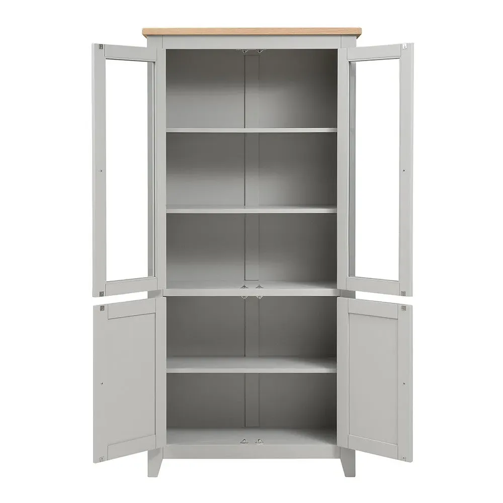 Chester Display Cabinet - Dove Grey