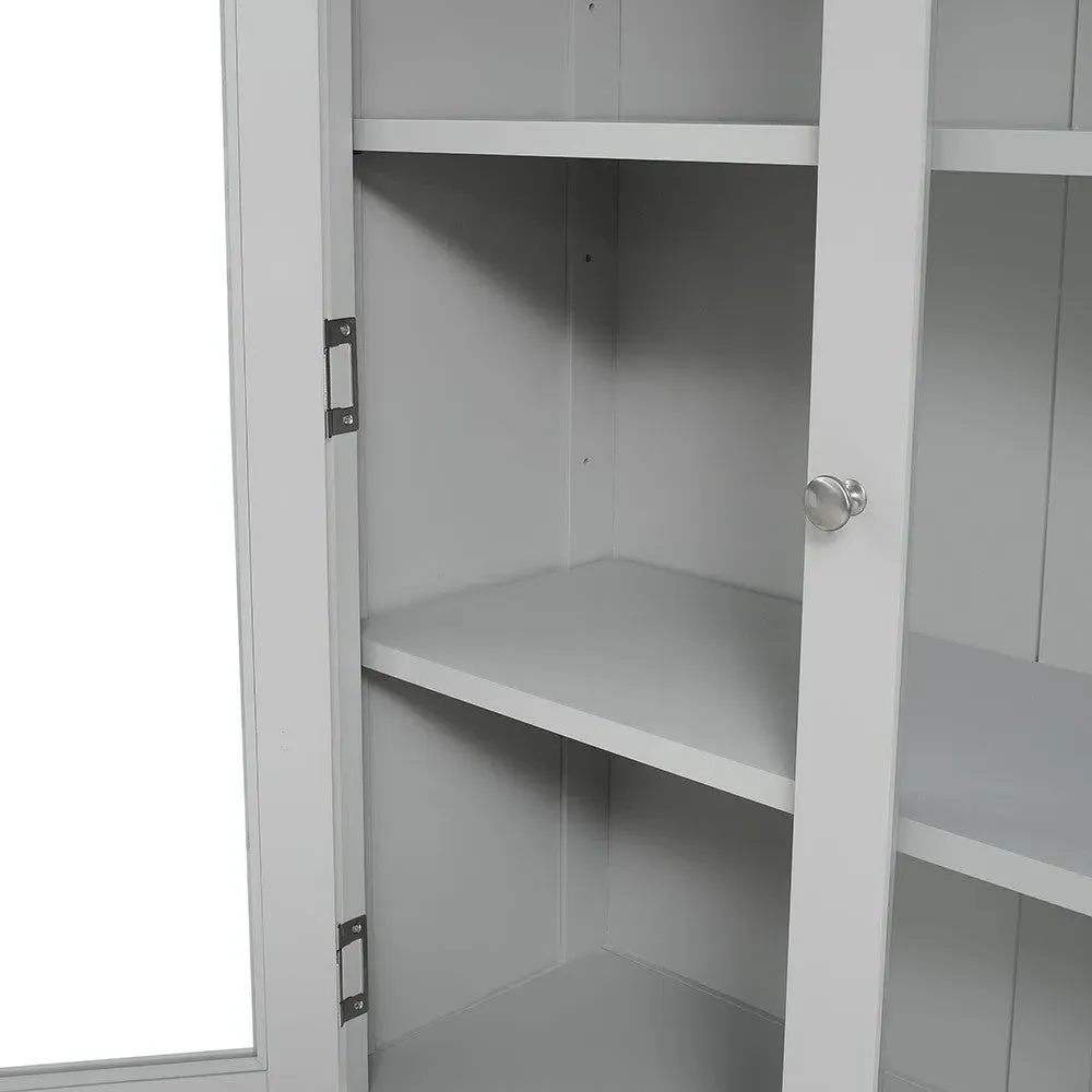 Chester Display Cabinet - Dove Grey