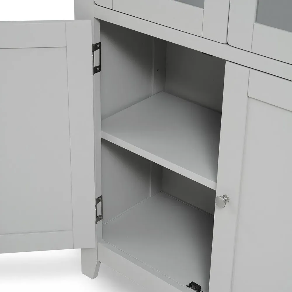 Chester Display Cabinet - Dove Grey