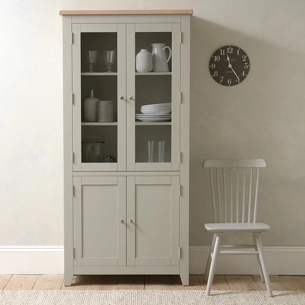 Chester Display Cabinet - Dove Grey