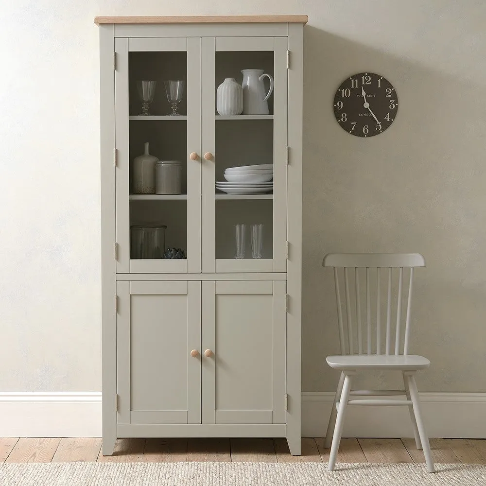 Chester Display Cabinet - Dove Grey image