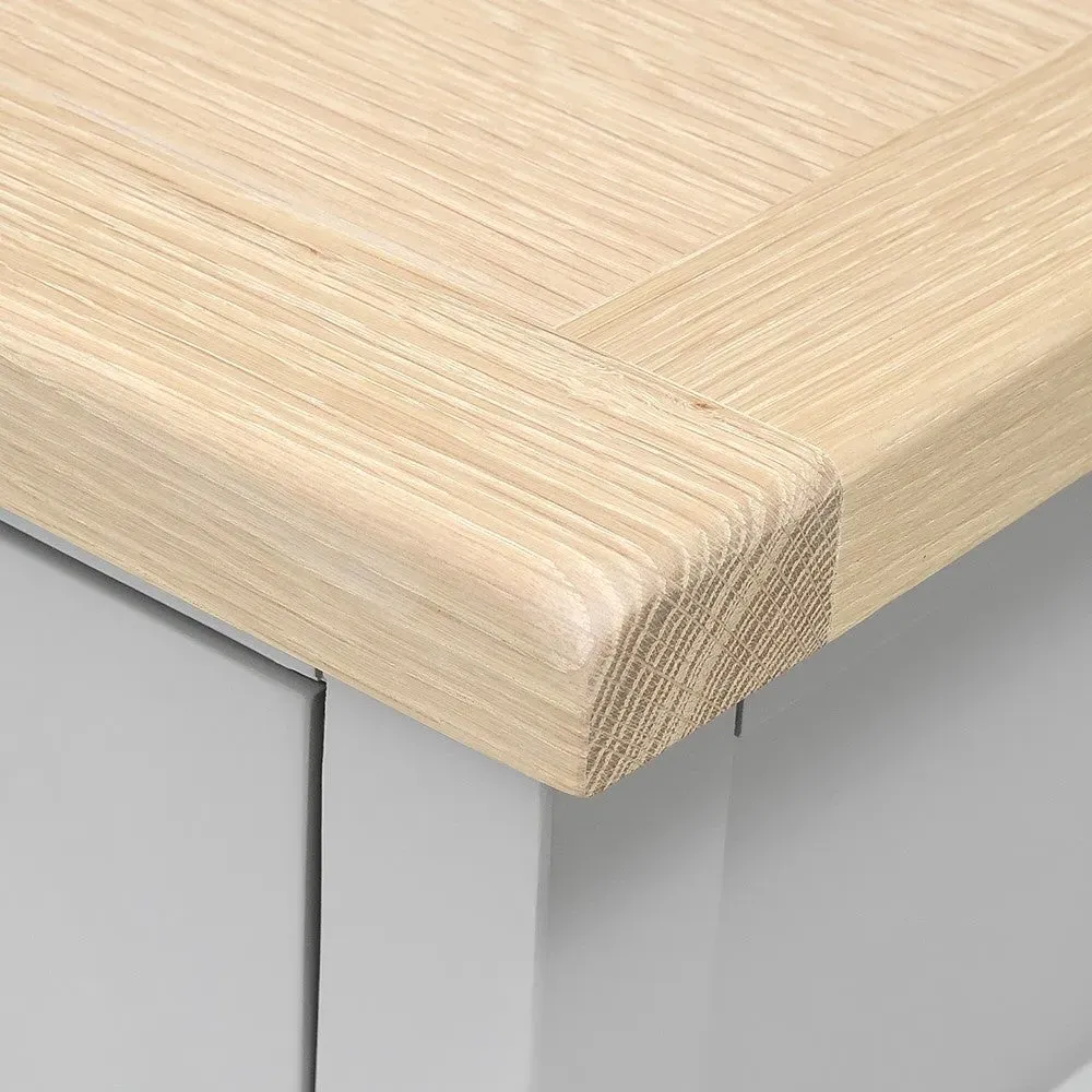 Chester Dove Grey Pair of Bedside Tables with Drawer - Grey