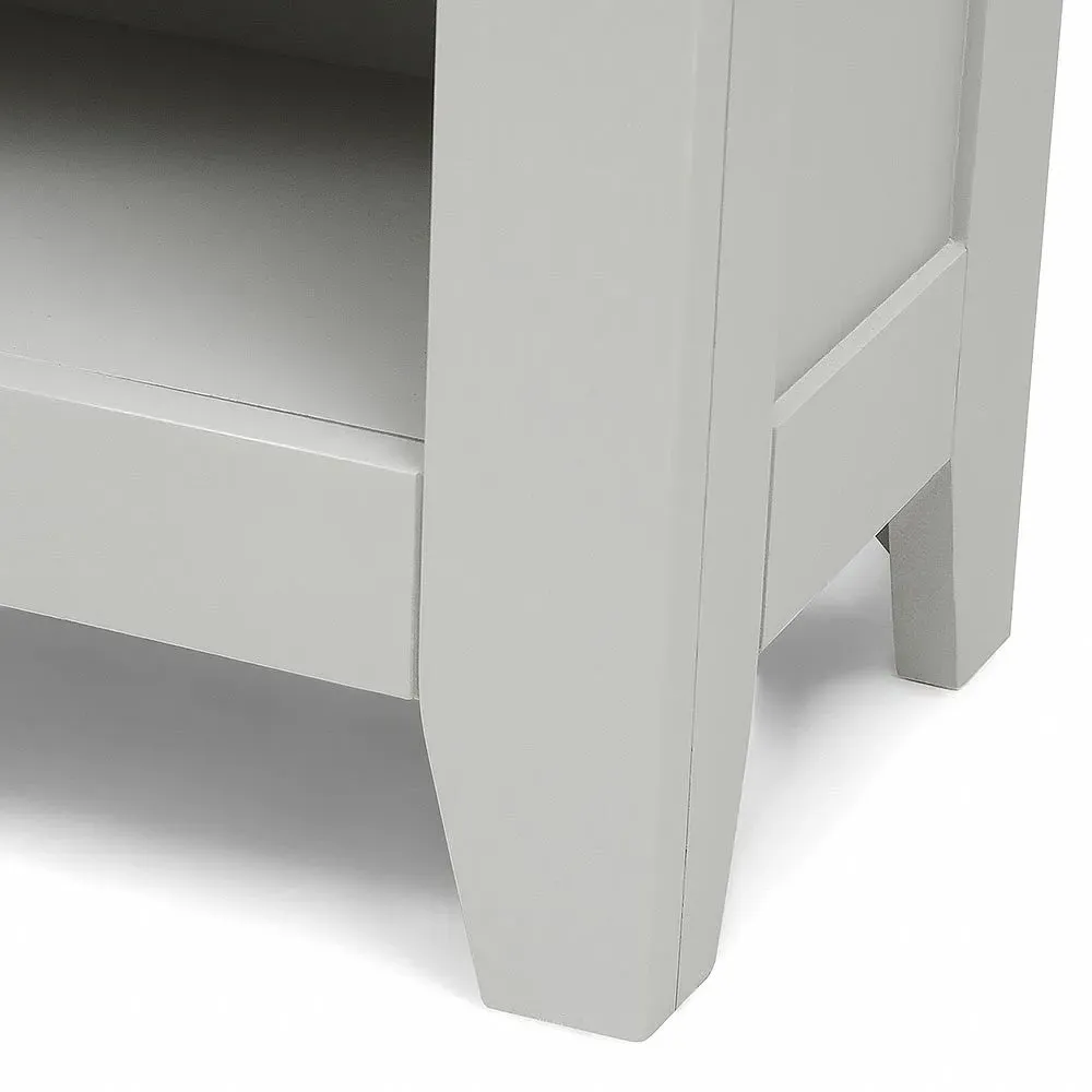 Chester Dove Grey Tall Slim Bookcase - Grey