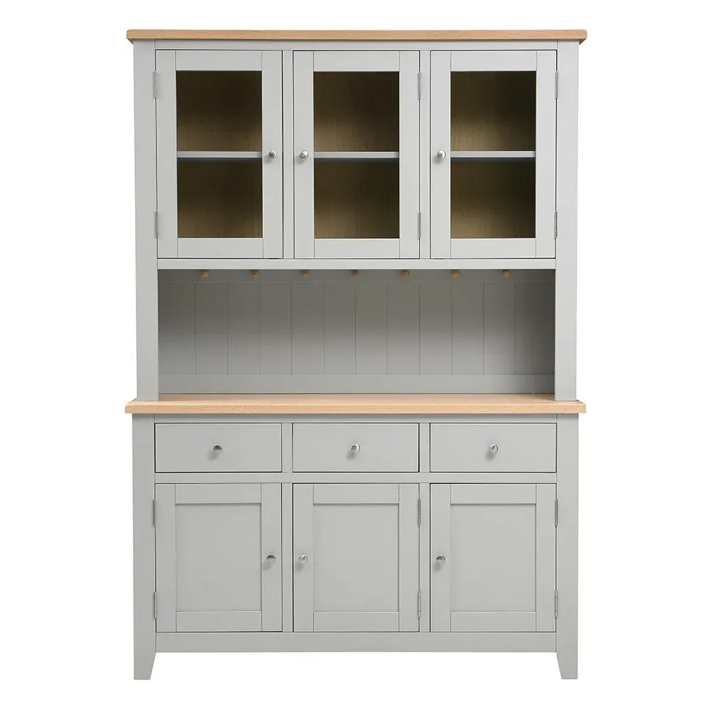 Chester Dresser with Storage - Dove Grey, Oak