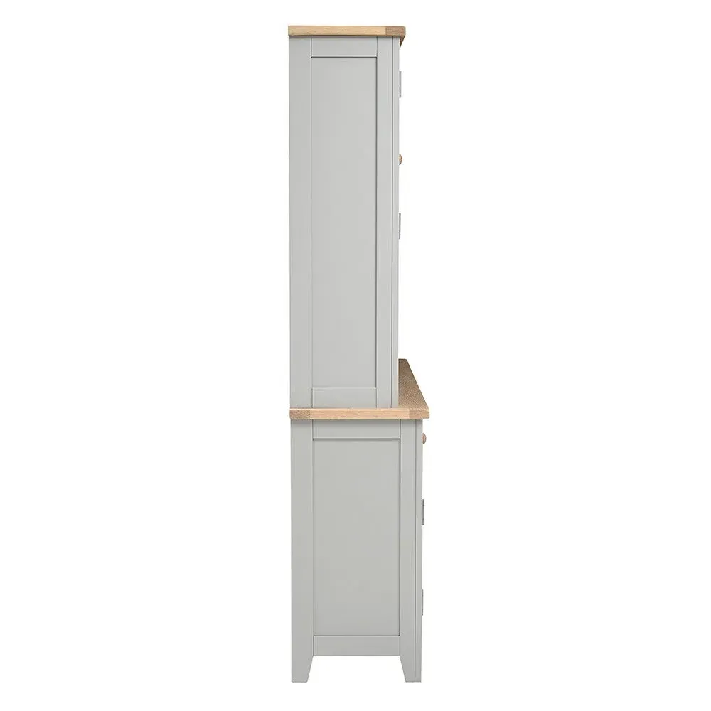 Chester Dresser with Storage - Dove Grey, Oak