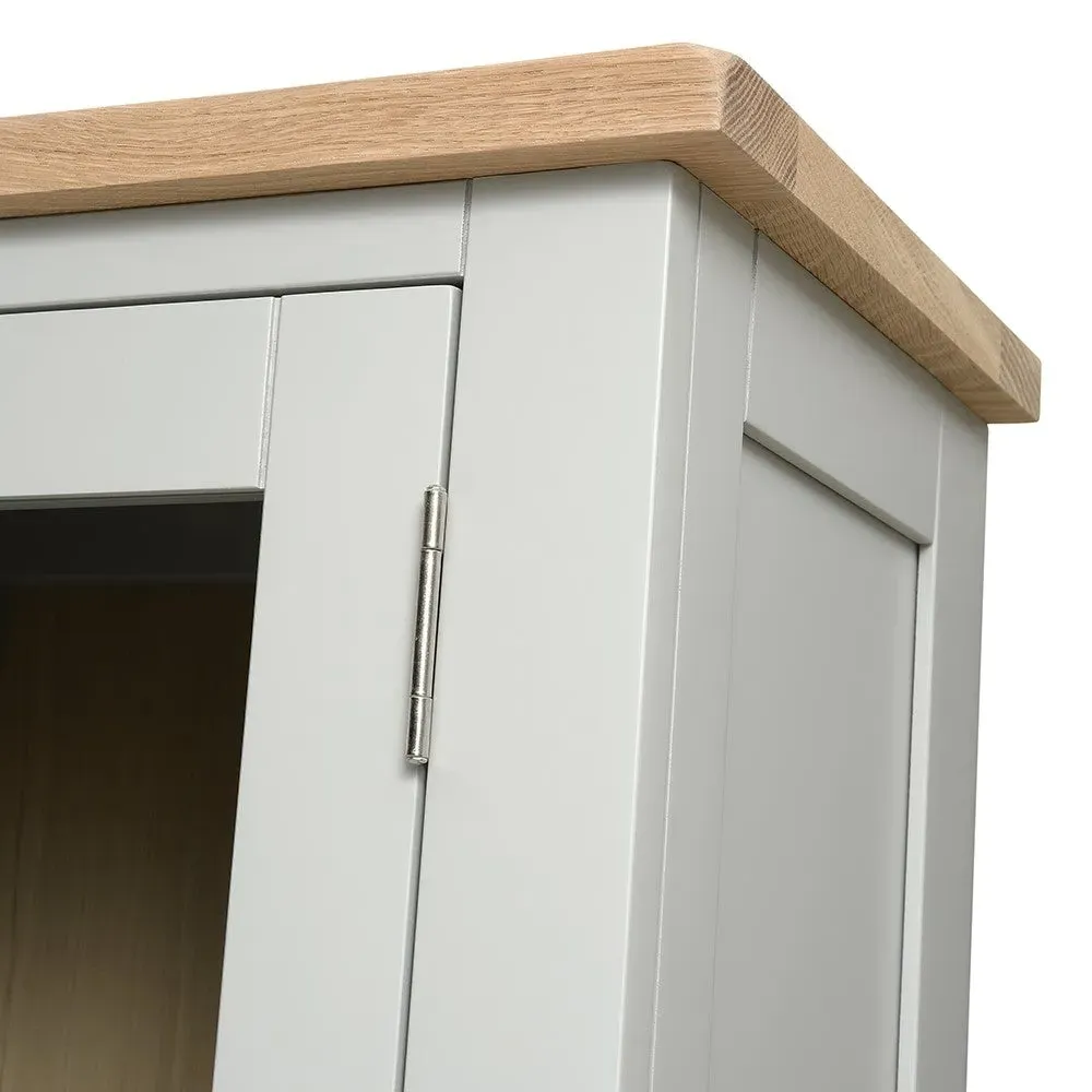 Chester Dresser with Storage - Dove Grey, Oak