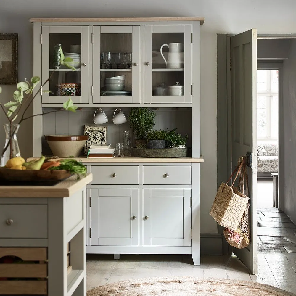 Chester Dresser with Storage - Dove Grey, Oak