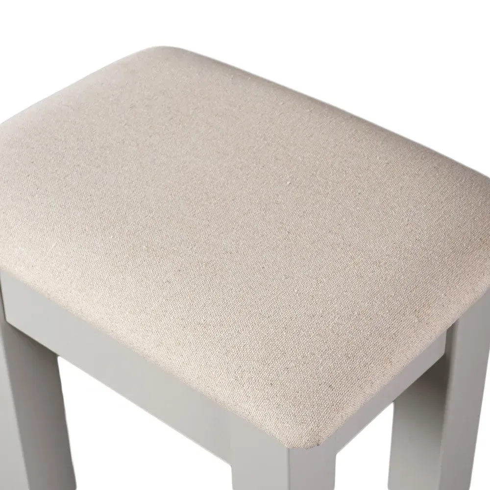 Chester Dressing Table Stool - Dove Grey