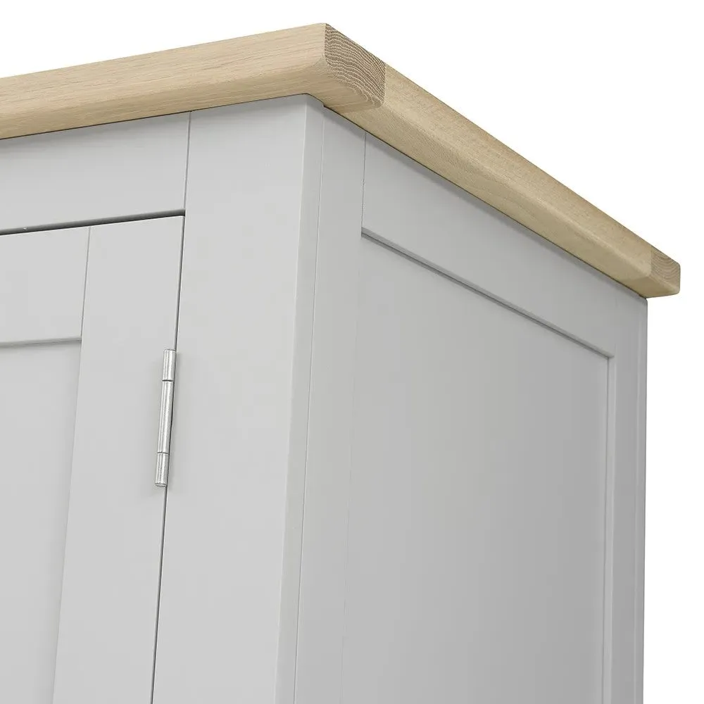 Chester Four Door Wardrobe - Dove Grey