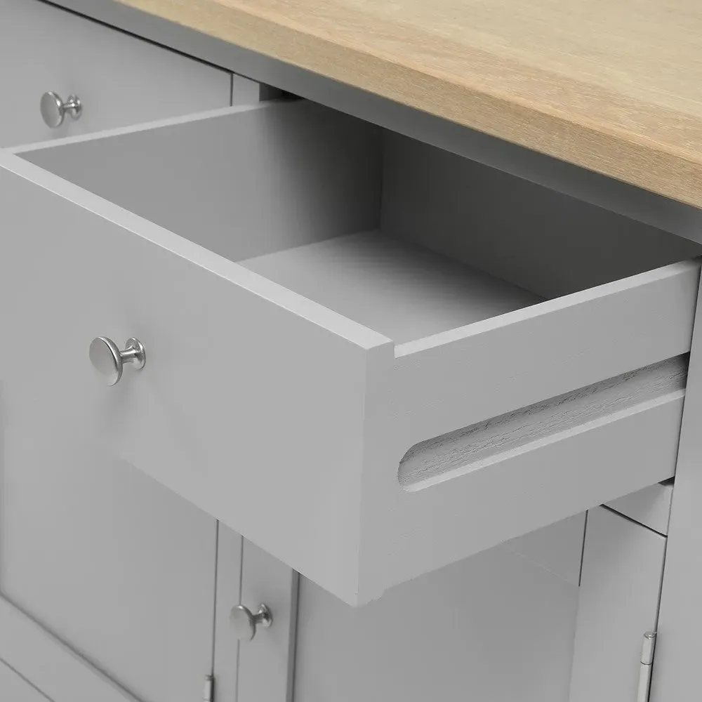 Chester Grand Dresser - Dove Grey