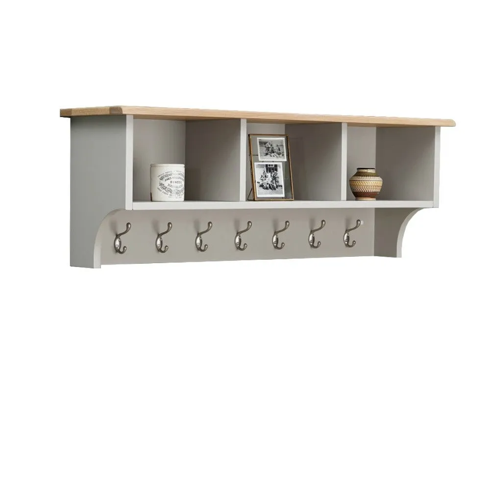Chester Hallway Shoe Bench Set - Dove Grey
