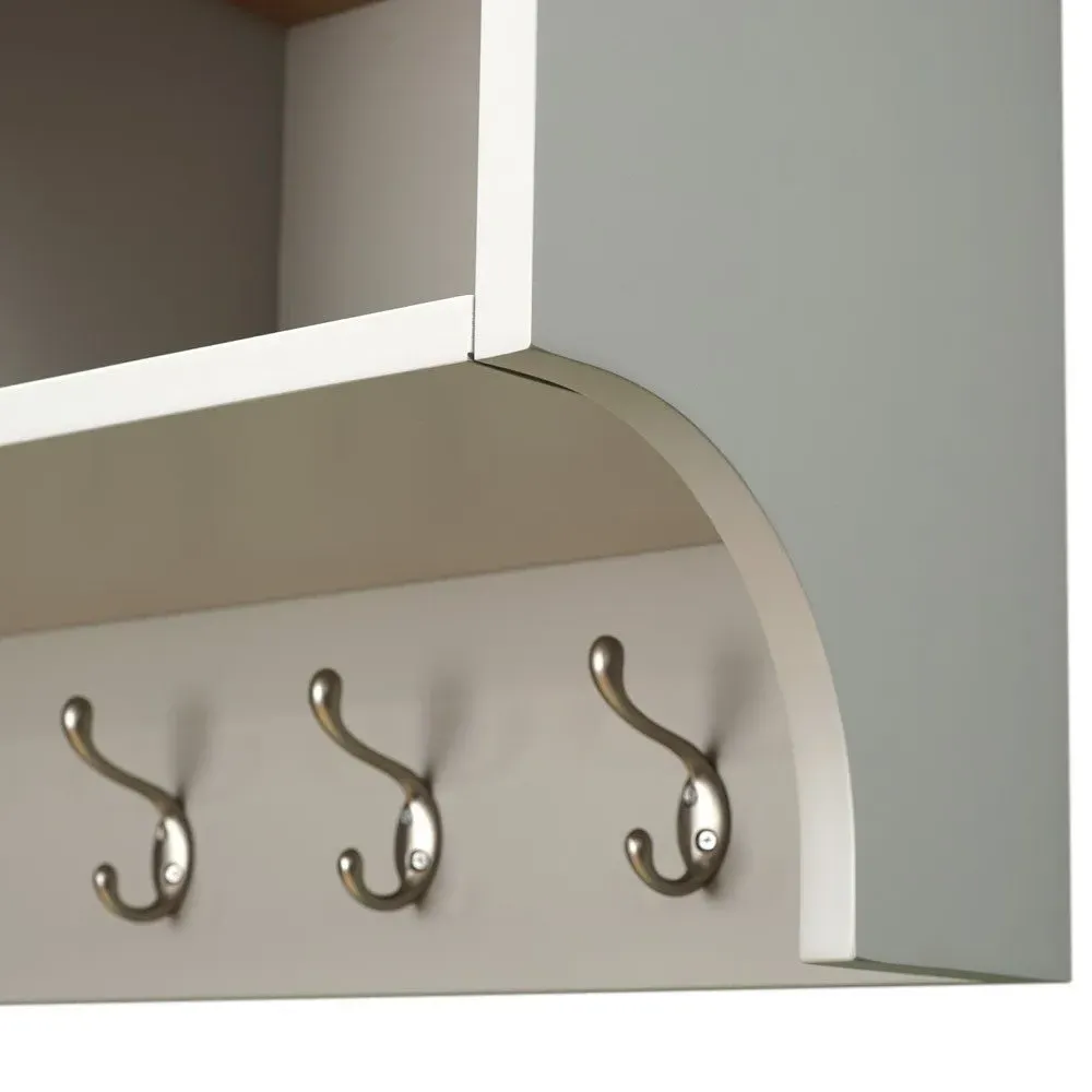 Chester Hallway Shoe Bench Set - Dove Grey