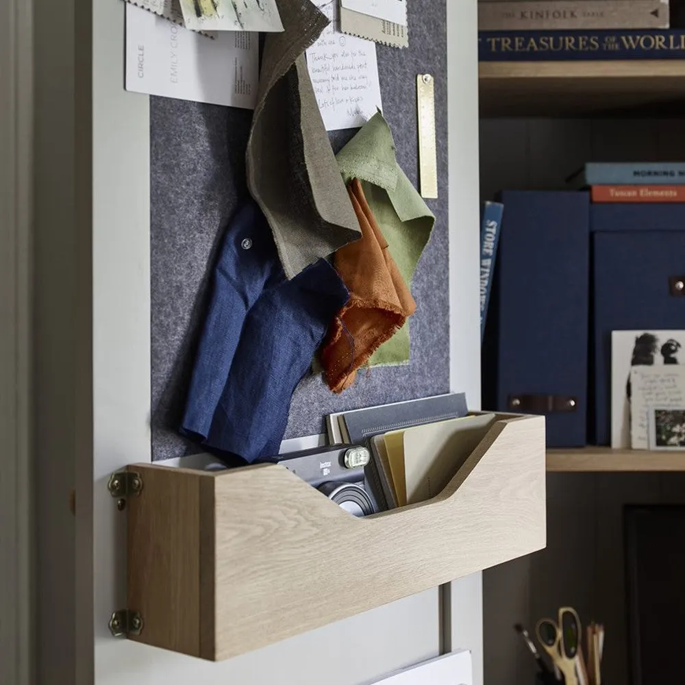 Chester Hideaway Home Office - Dove Grey, Oak