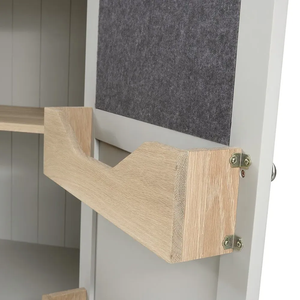 Chester Hideaway Home Office - Dove Grey, Oak